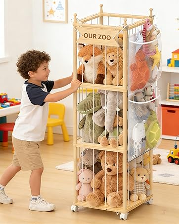 Stuffed Animal Zoo Storage