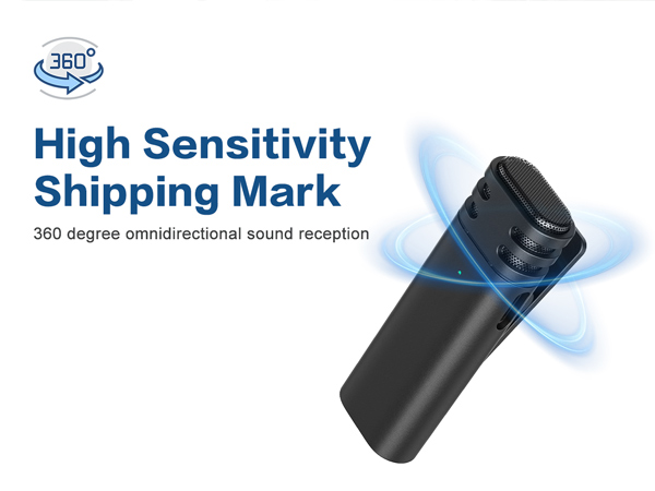 High Sensitivity 360 degree omnidirectional sound reception wireless microphone