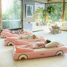 funboy pool float golf cart chaise lounger tube towel yacht towel party beach summer cocktail drink