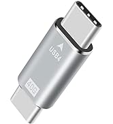 Duttek USB C Male to Male Adapter, 40Gpbs Type C Male to Type C Male Full Featured Adapter Suppor...