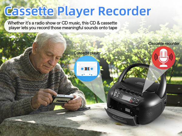 CD and Cassette Player