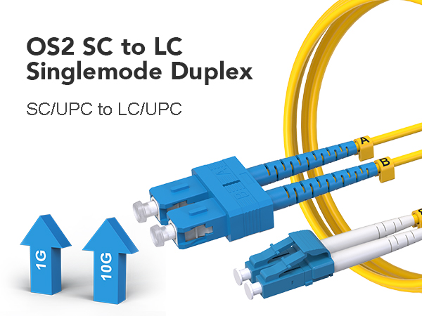 1G/10GB OS2 Optical Patch Cable 2 Meter(6.6ft)