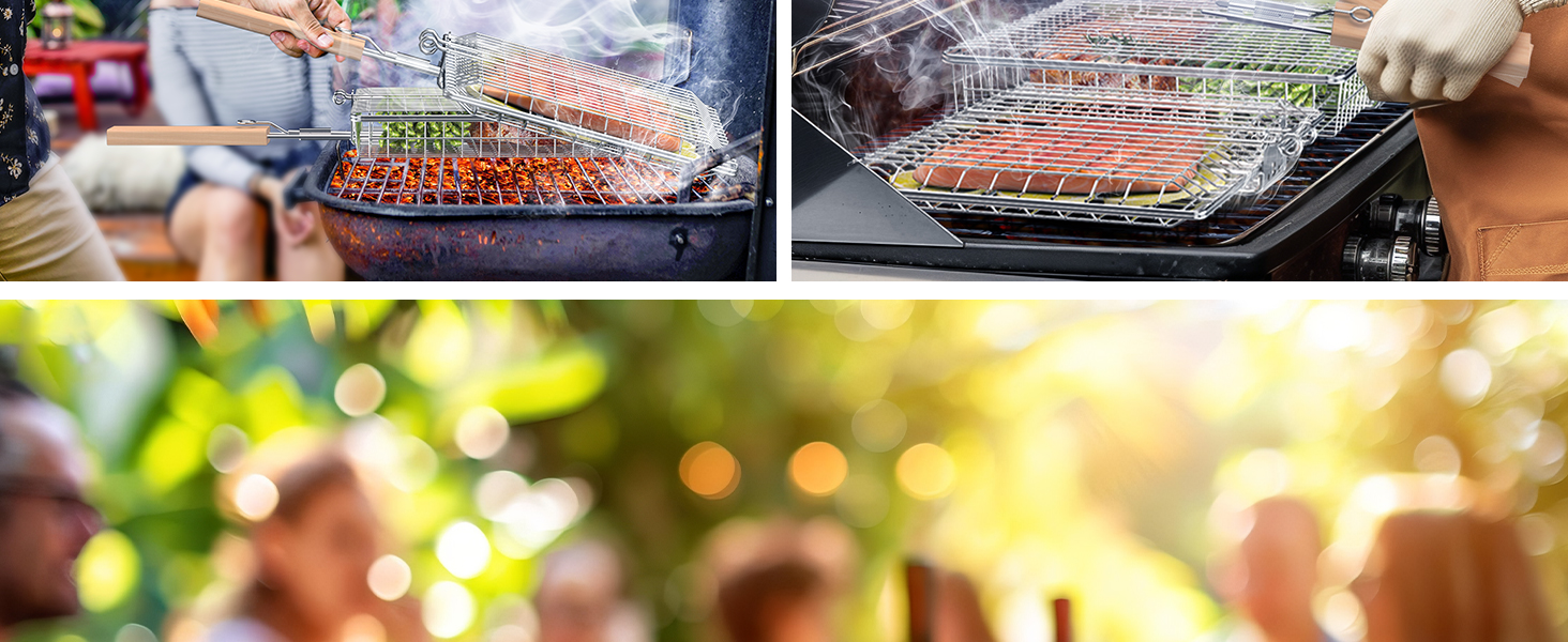 ivtivfu Fish Grill Basket