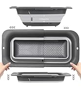 ROTTOGOON Collapsible Colander Strainer, Expandable Over the Sink Colander for Kitchen, Adjustabl...