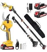 MuatCtarom 2-in-1 Pole Pruning Shears, 2.0 Inches Cutting Diameter Cordless Electric Pole Pruners...
