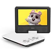 YOTON 9.5" Portable DVD Player for Kids and Car, 7.5" Swivel HD Screen with 4-6 Hours Built-in Ba...