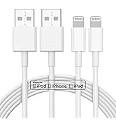 2pack 10ft iPhone Charger, [Apple MFi Certified] Long iPhone Charger Cord 10 ft, Apple Lightning ...