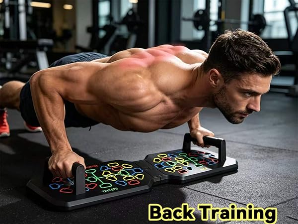 Red exercises back muscles