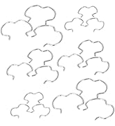 MOXRUQ 18 PCS 800-801 Quick Connector Clips, 6-3/8