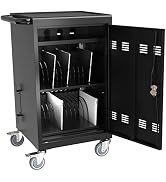 32 Device Mobile Charging Cart and Storage Cart for IPads, Tablets, Laptops, Chromebooks, Fast Ch...