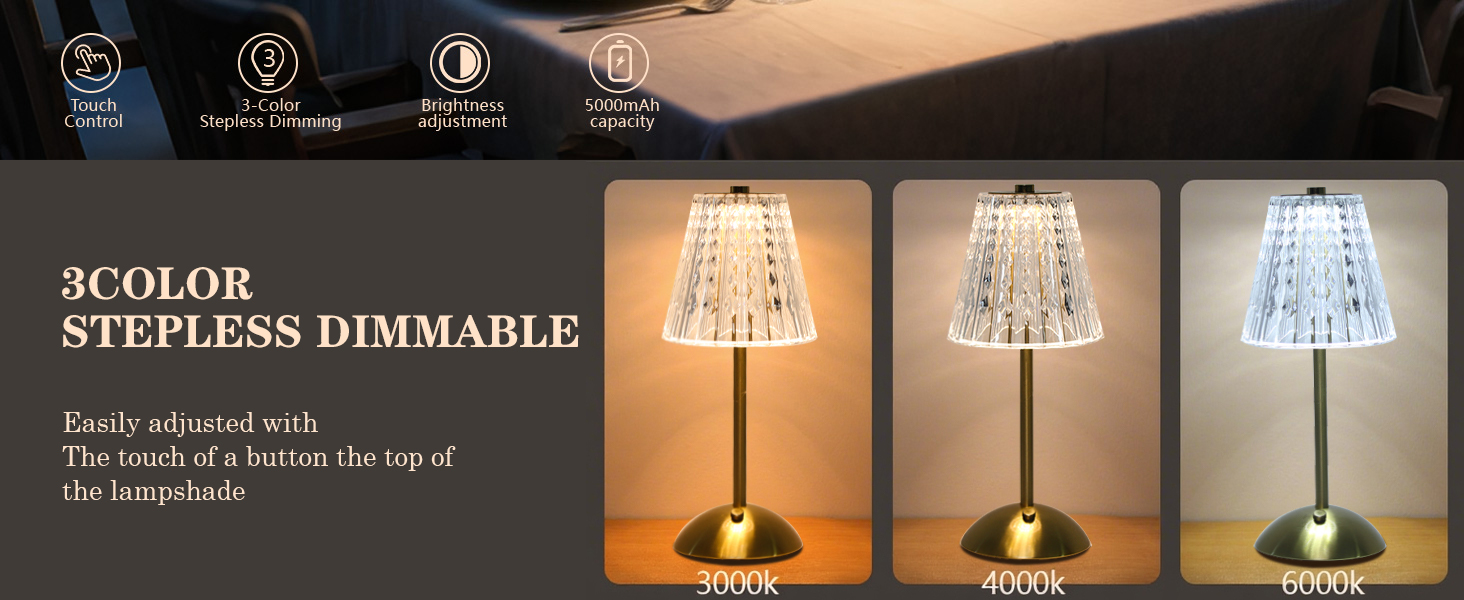 Crystal table lamp,Crystal lamp,Cordless lamp,Cordless table lamp,Crystal touch lamps for nighstand