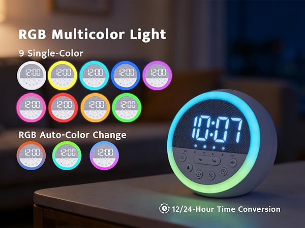 LED Alarm clock night light