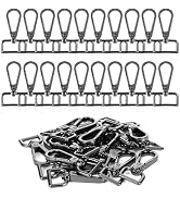 20 Pcs Metal Swivel Lobster Clasp Hooks,D Rings Purse Hardware for Bag Making,Purse Strap Hardwar...