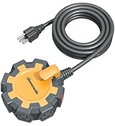 DEWENWILS Industrial Power Strip with 6-Outlet, 15FT Multifaceted Head Heavy Duty Extension Cord,...