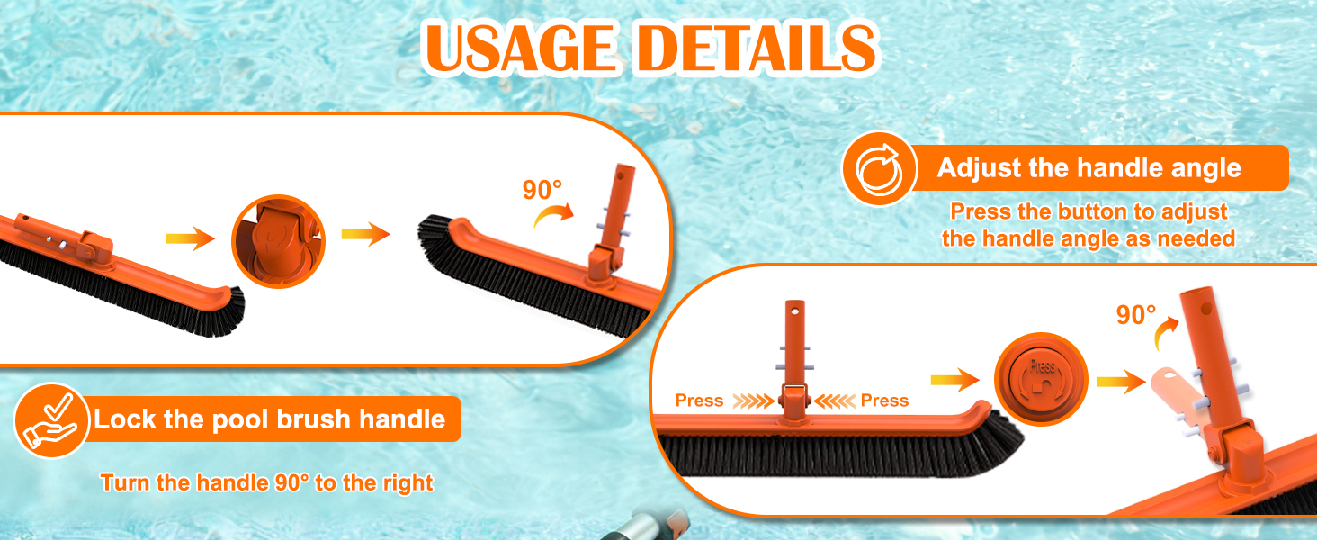 Pool Pole with Brush