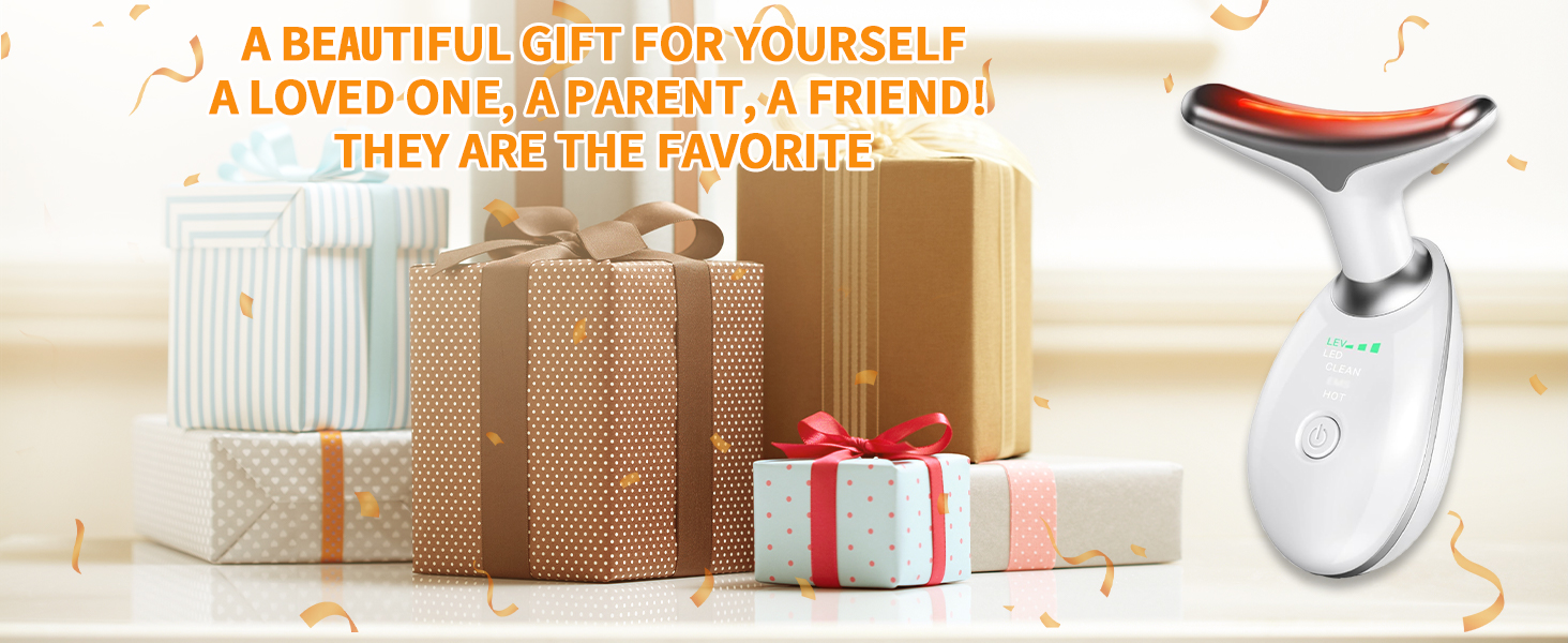 7 Color Led Face Neck Massager for Skin Care Routine at Home