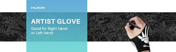 HUION artist glove skeleton glove