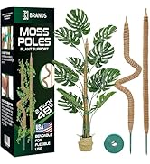 2 Pack 48'' Bendable Moss Pole Monstera Plant Support for Climbing Indoor Plants - Stakes for Pot...