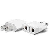 Unidapt Europe to US Plug Adapter, 2 Pack, European to USA Plug Adapter, EU to US Plug Converter,...