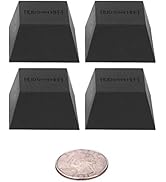 IsoBlock Silicone Isolation Feet (4 Pack, Soft Block 60lb Capacity) Non-Adhesive