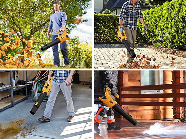 Lightweight Battery Powered Leaf Blowers for Lawn Care and Yard Clearance