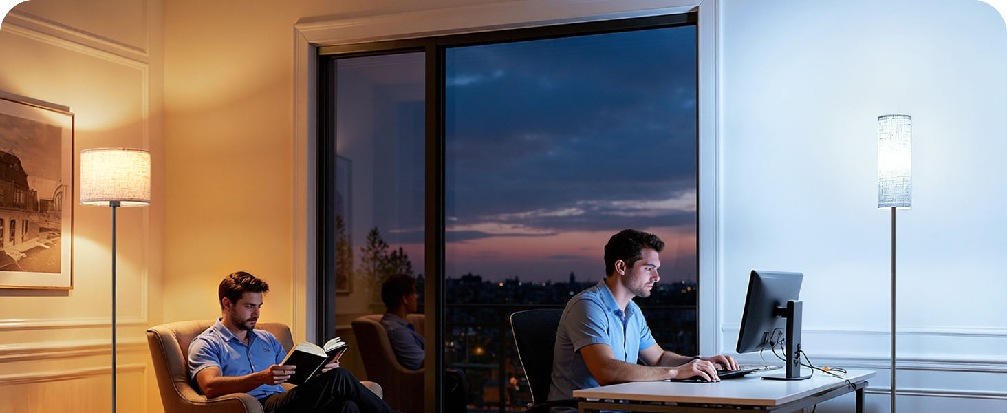 Floor Lamps with 2 Shades