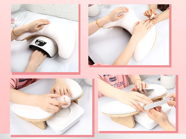 U-shaped Arm Rest for Nails Tech