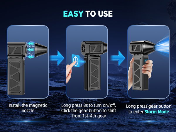 rechargeable compressed air duster