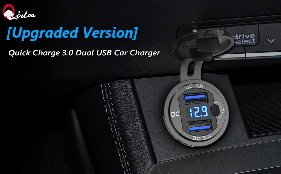 Quick Charge 3.0 Dual USB Car Charger