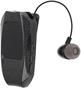 Retractable Headsets, Headphone V5.3 Stereo Earpiece Business Headphones, Clip on Earbud Compatib...