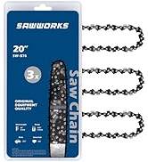 SawWorks 3-Pack 20 Inch Chainsaw Chain, 325