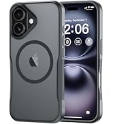 Diverbox for iPhone 16 Case,Compatible with MagSafe,Translucent Matte Shockproof Anti-Slip Anti-F...