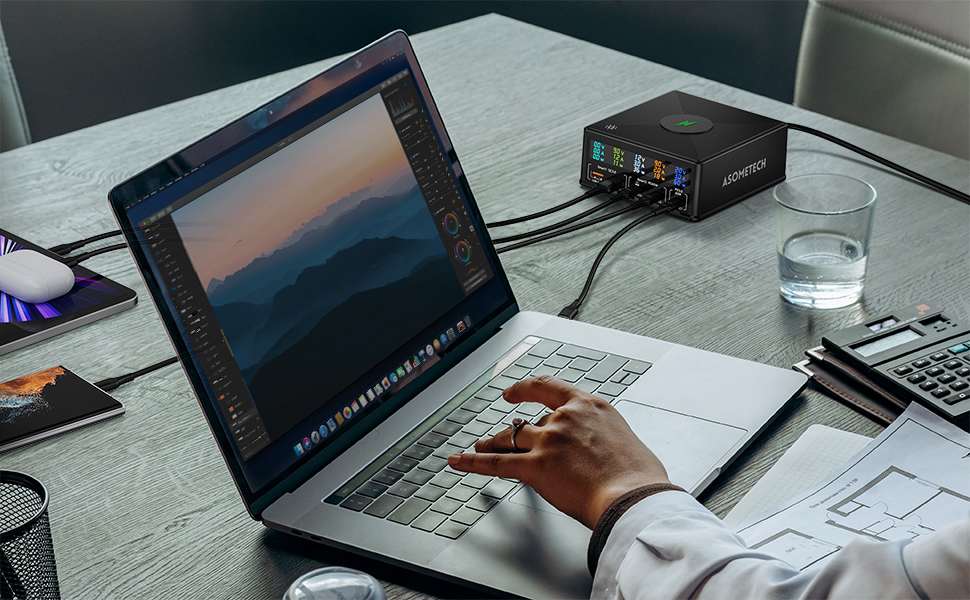 multi usb charger station