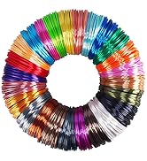 25 Colors Silk Shiny PLA Filament Sample Pack, Each Color 4 Meter Length, Total 100m 3D Silk PLA