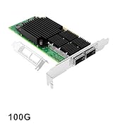 Vogzone 100GbE Network Adapter with Mellanox connectX-5 Ex Chipset, PCIe 4.0(16GT/s) x16-100Gb Et...