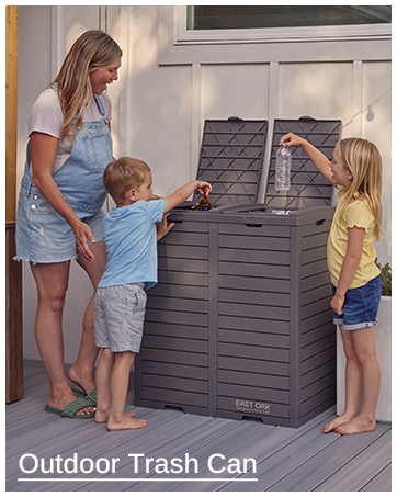 outdoor trash can
