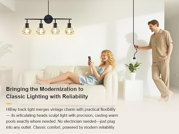 plug in light fixture, renter friendly ceiling light