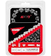 KAKEI 16 Inch Chainsaw Chain 3/8" LP Pitch, 050" Gauge, 56 Drive Links Fits Craftsman, Poulan, Ry...