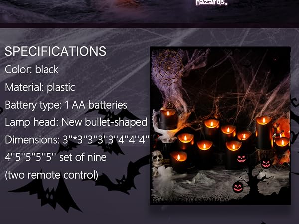 flickering flameless candles with remote