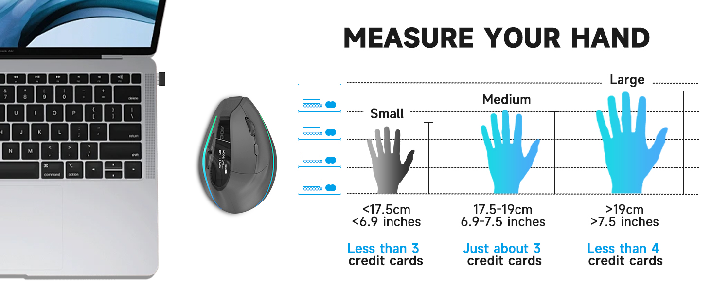wireless vertical ergonomic mouse computer bluetooth rechargeable ergo mouse