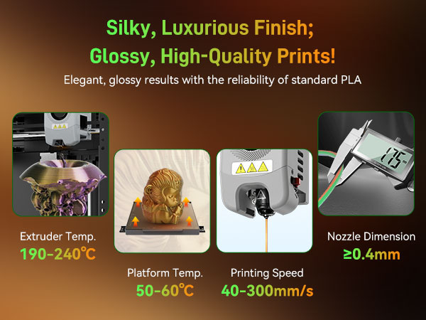 Silky, Luxurious Finish; Glossy, High-Quality Prints