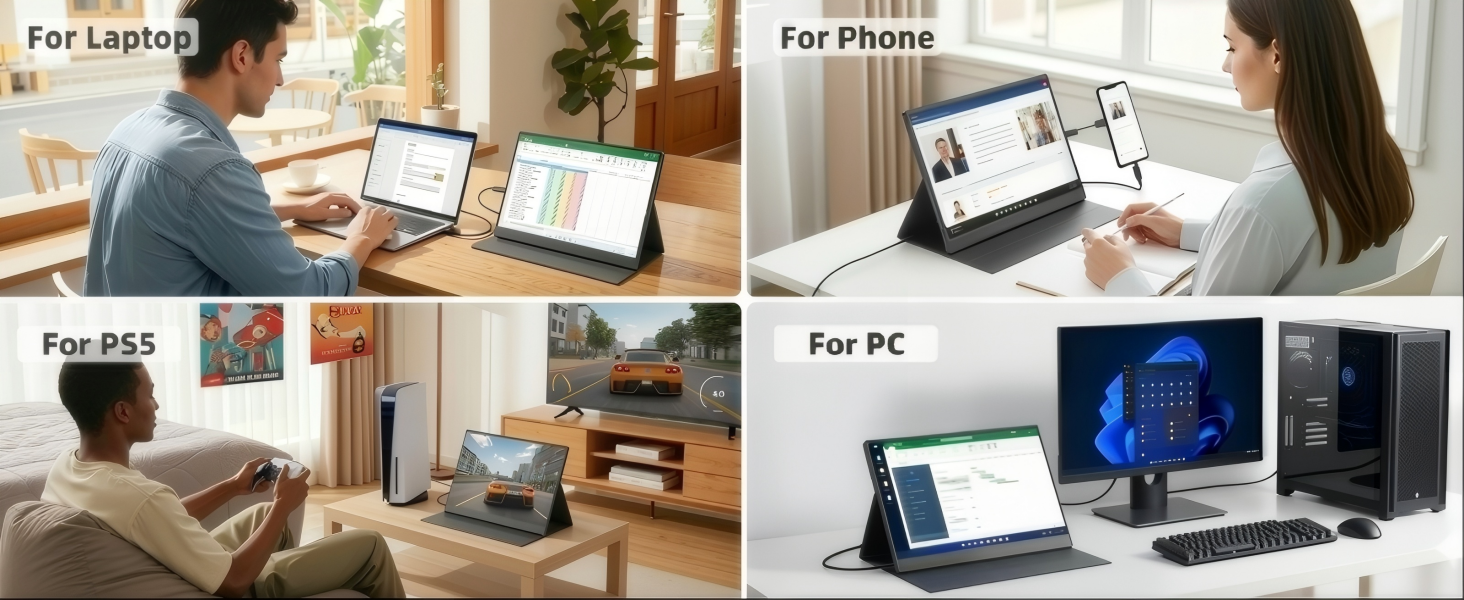 Portable Monitor for laptop Portable Monitor for ps5 Portable Monitor for pc