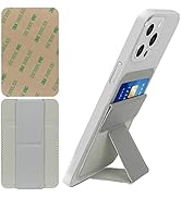 WWW Card Holder with Stand for Back of Phone,Secure Stick on Wallet,PU Leather Credit Cards Holde...