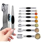 Measuring Spoons,Magnetic Measuring Spoons Set,304 Stainless Steel 8 Double Side Measuring Spoons...