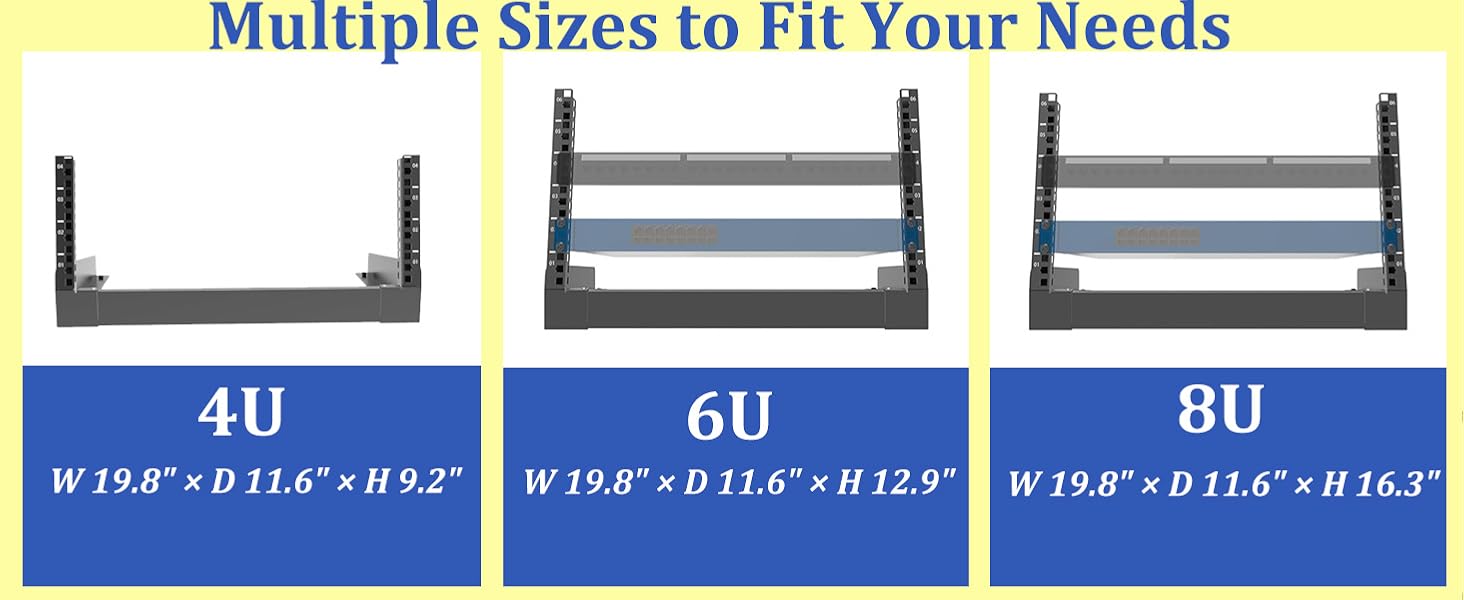 4U Open frame desktop rack