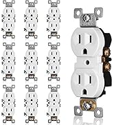 Faith [10-Pack] Duplex Receptacle Outlet, Non-Tamper-Resistant 3-Prong Outlet Receptacle, 3-Wire,...
