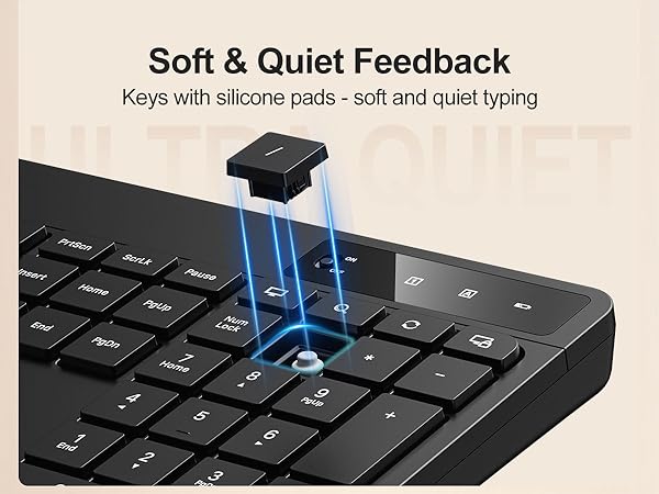 soft &amp; quiet keyboard