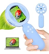 Mafiti Microscope for Kids Mini Pocket Handheld Kids Microscope Educational Science Kit Toys Xmas...