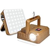 2 in 1 Camping Lantern Flashlights, DIBMS 2-Pack LED USB Rechargeable Hanging Power Bank Waterpro...