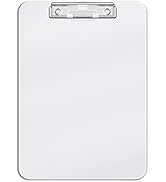 Hongri Plastic Clipboard, White Clipboard Standard A4 Letter Size Clipboards for Nurses, Students...